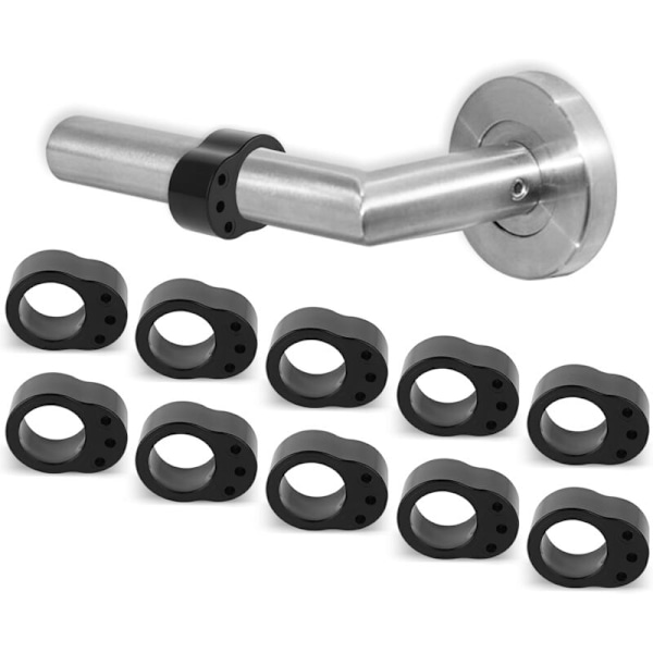 10 Delar Skyddshandtag Porte, anti-spetsig silikon dörrskydd Portee Hängd Innerdörr Highlight Dörr Porte Dörr för att skydda integr