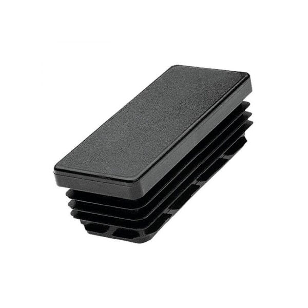 7 rektangulære endestykker for rør 60x30 mm