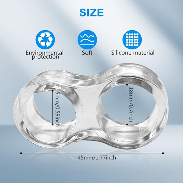 Dørstopper, 10 PVC transparente rom, håndtak og dør-til-linje beskyttelse silikondør (10 stk. 8-Form)
