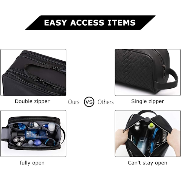 Necessärset för män, svart, basic/casual