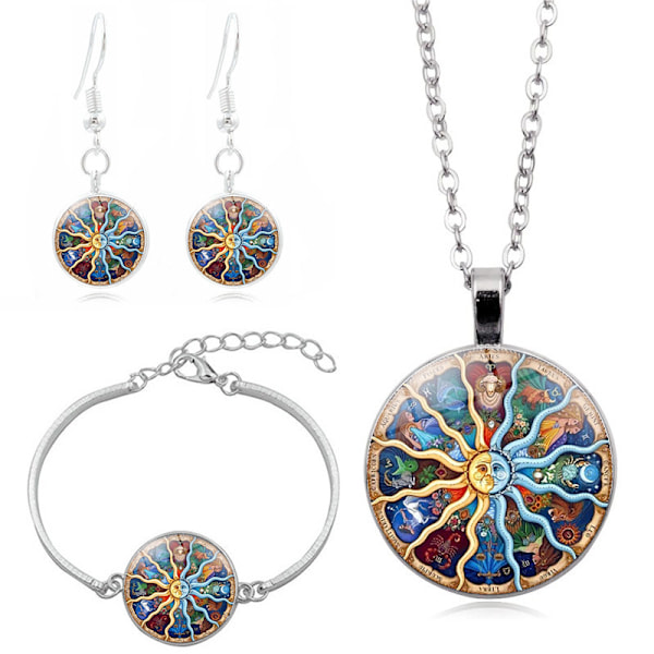 Ladies Sun and Moon Jewelry Set