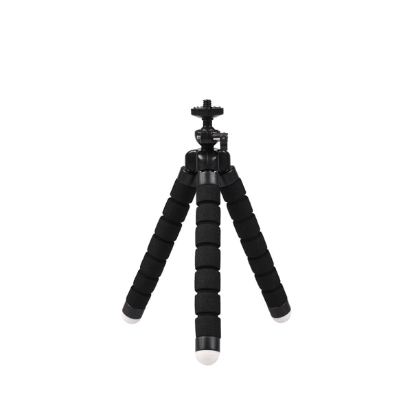 Black - 1 Piece Phone Tripod, Length 185cm, Mini Tripod for Smartphone and Camera, with Bluetooth Remote Control