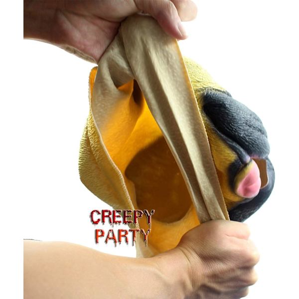Halloween Kostyme Party Dyr Hode Lateks Maske Mops Hund