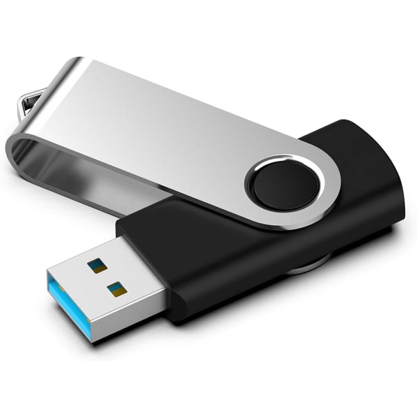 Flash-enhet 64 GB (svart) 3.0 USB -enhet USB -minne Datalagring