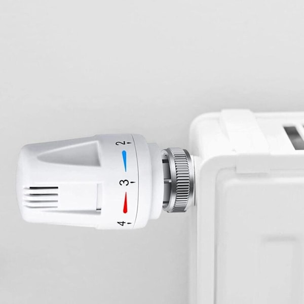 Termostatisk huvud, termostat m30 x 1,5 termostatiskt huvud värmesystem temperaturkontroll för hemmet, kontoret, etc., 4 rum