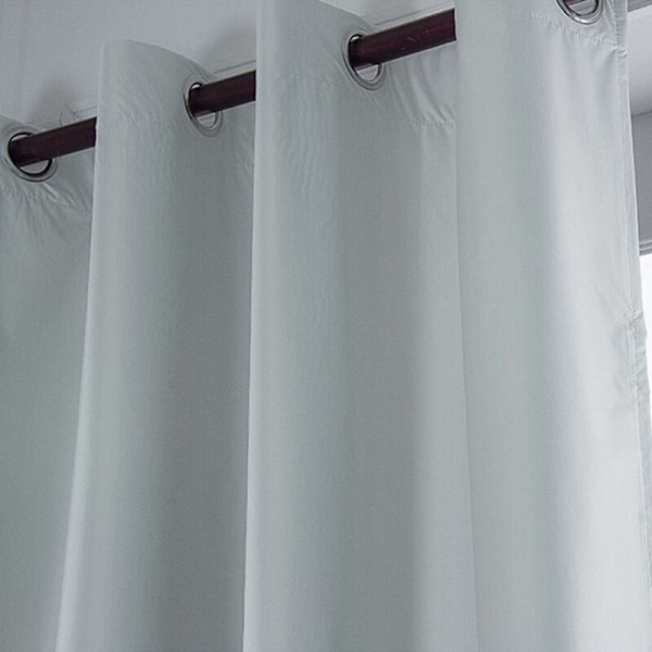 Vattenavvisande utomhusgardin 1 st öglegardin vit transparent utomhusgardin för balkong / terrass, 137 213 cm (54 84 tum)