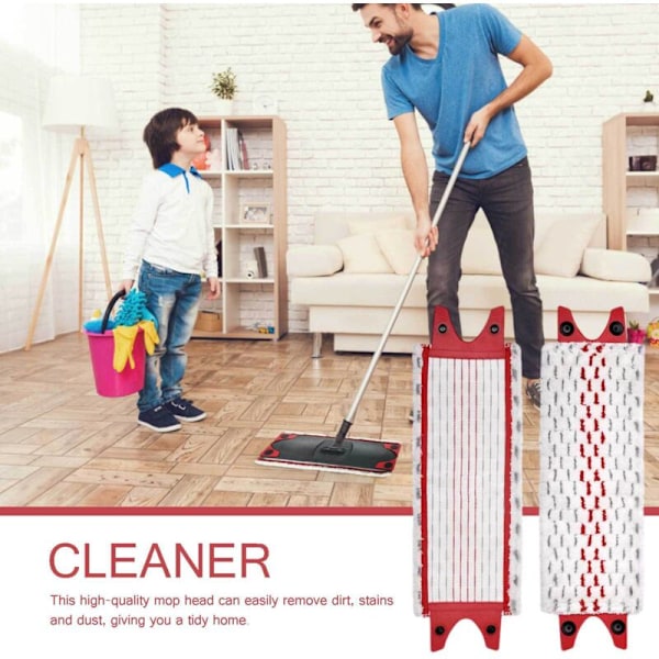 2 mopper for Vileda Ultramax Ultramat erstatningsring moppehode moppeklut tilbehør