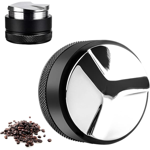 （58mm）Kaffefordeler 58mm Barista Tilbehør Kaffe Tamper Kaffe Pulver Dispenser 304 Rustfritt Stål Presset Klut Pulver Assortert Enkelt og P
