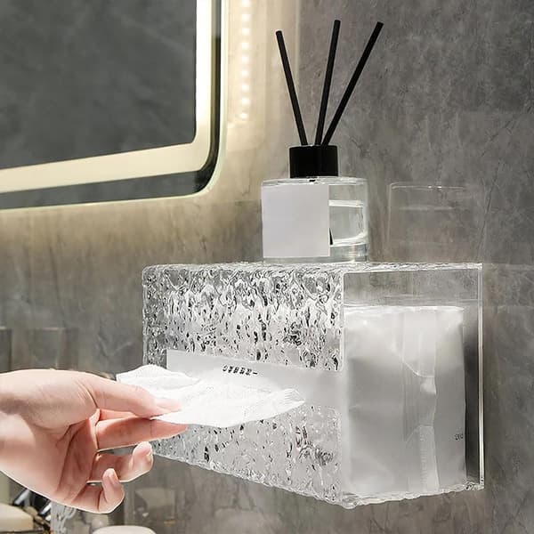 Multifunktionel Glacier Mønster Tissue Box Tissue Opbevaringsboks Multifunktionel Tissue Opbevaringsboks