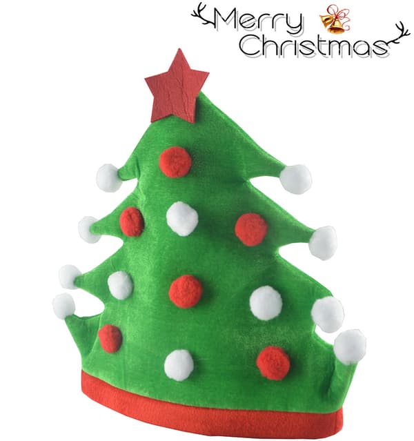 Jule Elf Hat Juletræ Plys Hat Julepynt Juleaften Fest Hat