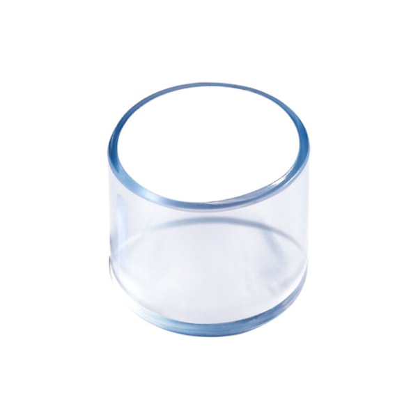 Set med 16 skyddande möbeltassar för stolar - silikon - runda - diameter: 16 mm