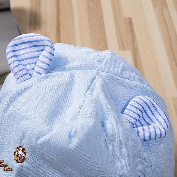 Babyskydd Solhatt 0-3 månader Cartoon Bear Baseball Cap Sommarhatt för nyfödda