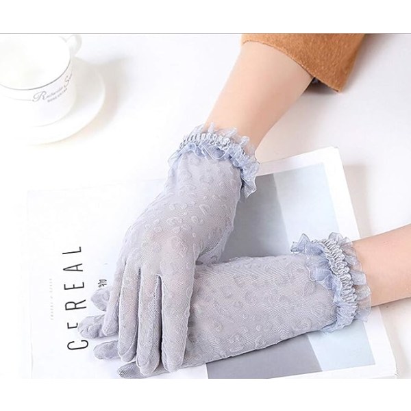 Gray - Women's Gloves Lace Wedding Gloves Summer Sun Gloves Driving Gloves Elegant Prom Gloves Evening Gloves