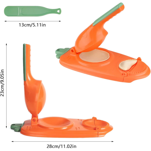 2 i 1 Dumpling Maker, Manuell Deigpresse, Manuell Dumpling Maker Mold, DIY Dumpling Maker Ravioli Maker, Dumpling Molds for Dumplings