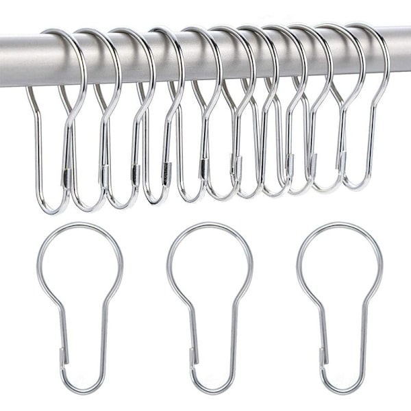 40-pack duschdraperiringar hängande krokar för sortering och organisation