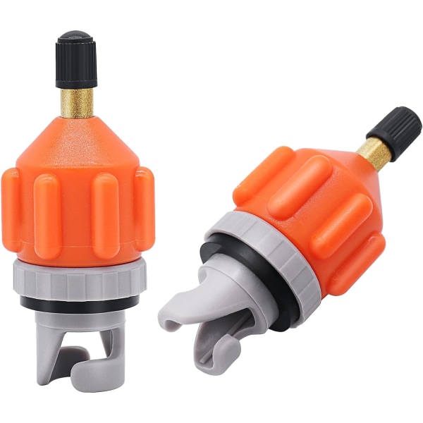 2PACK Oppustelig Stand Up Paddleboard Pumpe Adapter - Universal Standard Schrader Luftventil Adapter Pumpehoved Konnektor Konverter til Oppustning Boa