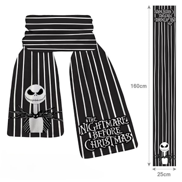 Skjerf hodeskalle stripet tegneserie myk plysj skjerf for menn vår og vinter varm, komfortabel, fasjonabel og søt unisex skjerf