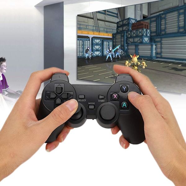 Universal Game Controller, Trådløs Gaming Controller PC Controller med Dobbelt Vibration  2.4Ghz USB Modtager, Trådløs Gamepad Joystick til TV/TV Bo