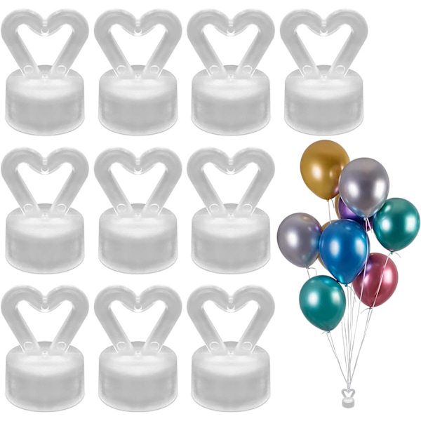 10 helium-ilmapallon painoa, muoviset ilmapallon painot, helium-ilmapallon painokartiot, toistuva käyttöpaino, hääjuhlaan syntymäpäiväkoristeluun