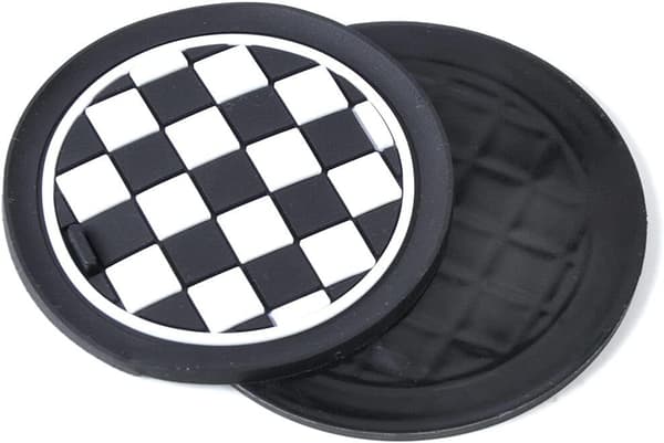 3-pak koppholder silikonmatte sklisikker coaster gummikoaster for 72mm