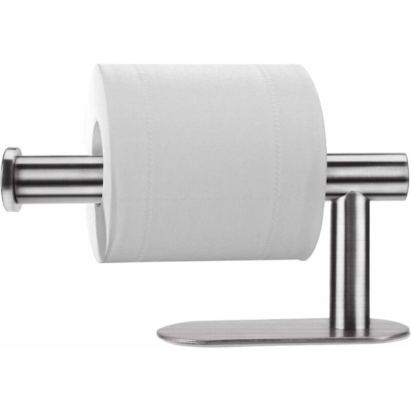 Selvklæbende toiletrulleholder, toiletpapirholder i rustfrit stål til badeværelse og køkken