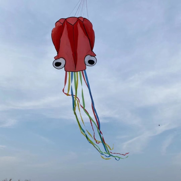 Multi Red Tail 400cm Kite -Kannettavat Octopus Kites Nylon ja Polye