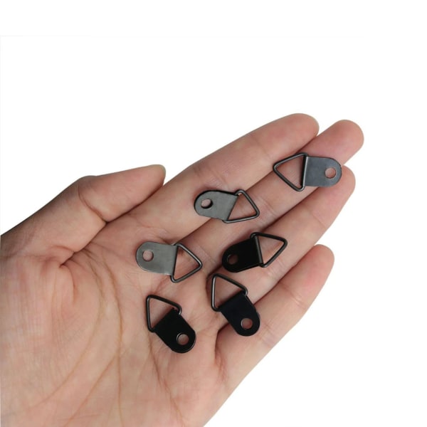 100 kpl Black-Picture Holder Kit ruostumattomasta teräksestä valmistettu kehyskiinnike Pi
