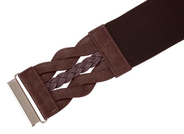 Elastisk, stretchy retro bredt midjebelte for kvinner