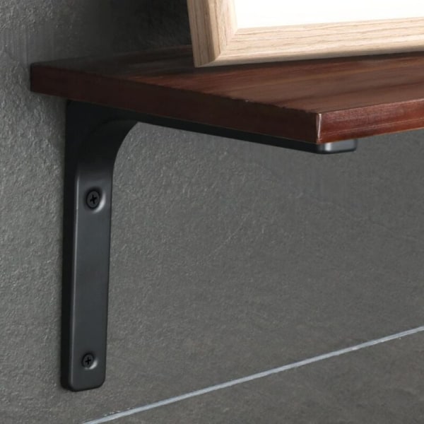 Seinähyllynkannatin, 4 kpl Metallikannatin 200 mm x 150 mm Raskaan käytön hyllynkannatin Seinään asennettava teolliseen keittiön seinäkoristeeseen, patterin seinäasennukseen (B