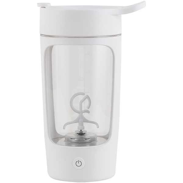 Hvid 650ml Fitness Kop Elektrisk Blandekopper Automatisk Bærbar Elektrisk Blandekopper Mælk Juice Kaffe Kop Blender Flaske