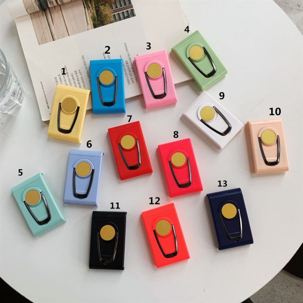 Universal justerbar telefonholder roterende magnetisk sugekopp skrivebord hjem bil（Rød）