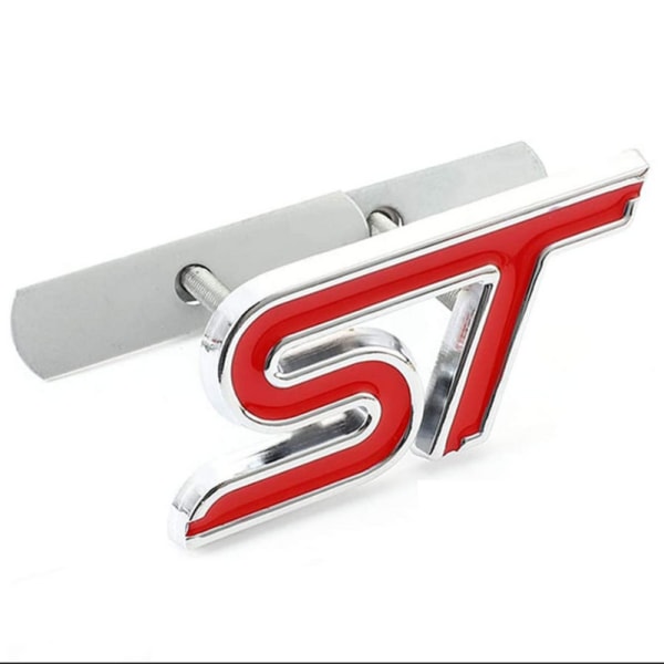 Seosteinen ST-säleikkölogo ja ST-tavaratilan tunnus takatavaratilan siipimerkki, autotarrakoriste, yhteensopiva Fiesta Focus Mondeon kanssa