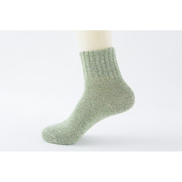 5 par ullsokker for kvinner tykke strikkede retro vintervarme og behagelige runde sokker til gaver