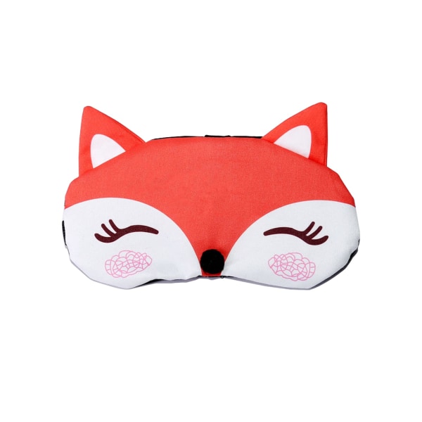 Plysch Fox Sleeping Eye Mask Sleep Eye Cover Justerbar ögonbindel