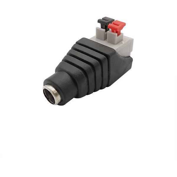 20 st Professionell DC Strömknapp DC Adapter Adapter Snabbkoppling 5.5mm x 2.1mm för 12V LED-strips, videoövervakningskameror, annan elektronik