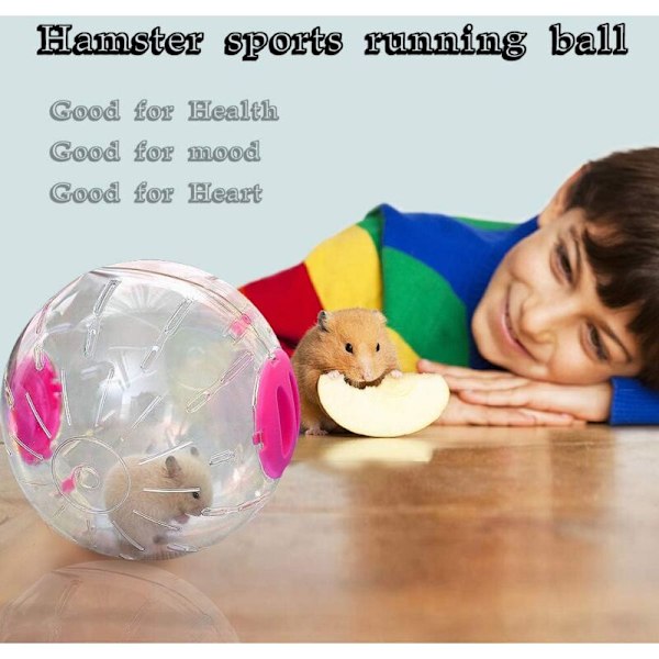 Gymnastikboll för hamstrar - Hamsterboll Hamster Hamster Hamsterleksak Kul i Plast 14cm - Hjul för hamster - Tävlingshjul för hamster
