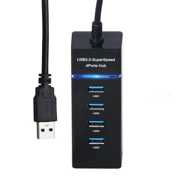 4-portars 3HUB USB One Drag Four Hub Splitter Dator Laptop E