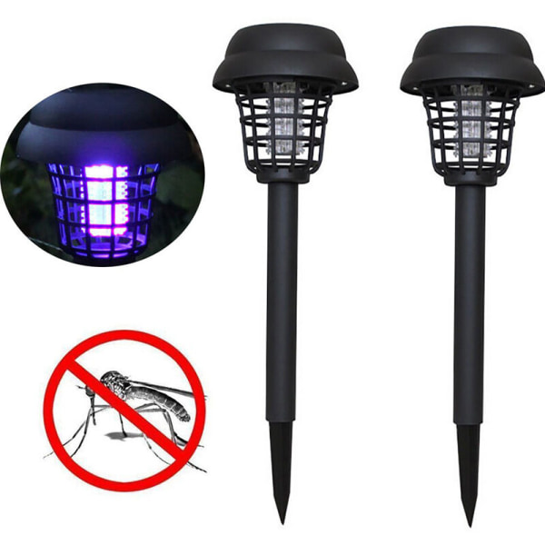 Solcellsmyggdödande lampa Gatubelysning LED-lampor Vattentät IP65 Myggdödande lampa Insektsfälla Myggdödande lampa för utomhusträdgård (35,5 *