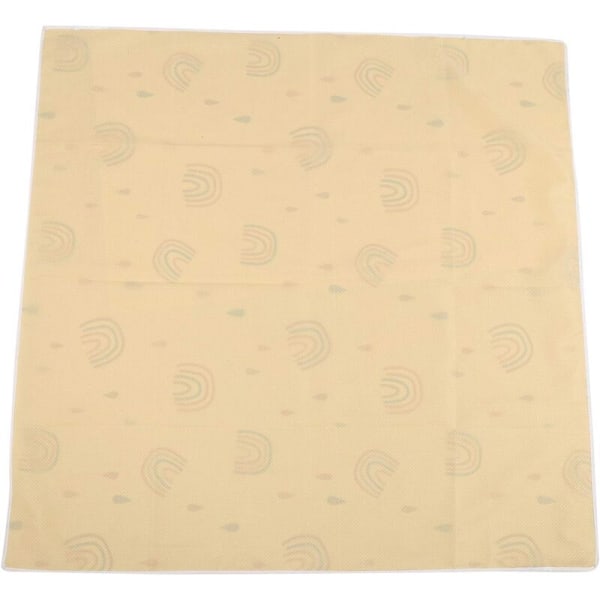 Matta för barnmatstol, tvättbar golvskyddsmatta vattentät stänkskyddsmatta för golv (110 x 110 cm)