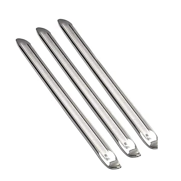 3-pack Däckjärn i Metall, Stål Däckjärn Manuell Däckavdragare Motorcykel Elcykel Reparationsverktyg Silver, Däckavdragare Kit, Krom