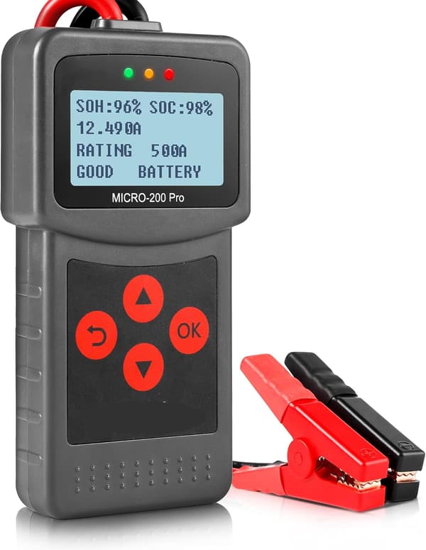 12v Auto Batteritester Digital Alternatoranalysator, 40-2000 CCA til bil, lastbil, båd, motorcykel 3-220Ah