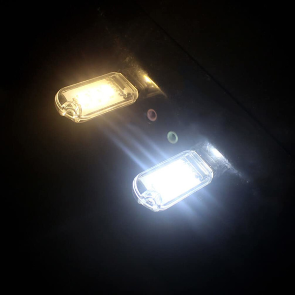 USB-læselampe, mini bærbar LED-nattelys, nøglering-læselampe, egnet til udendørs drevet campinglys