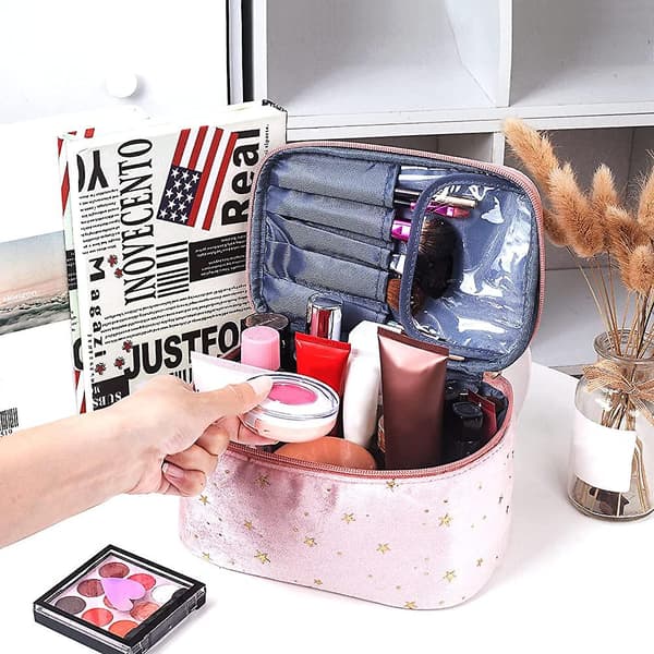 Toilettepose til kvinder, Makeuptaske, Makeuptaske, Kosmetikpose, Toiletpose