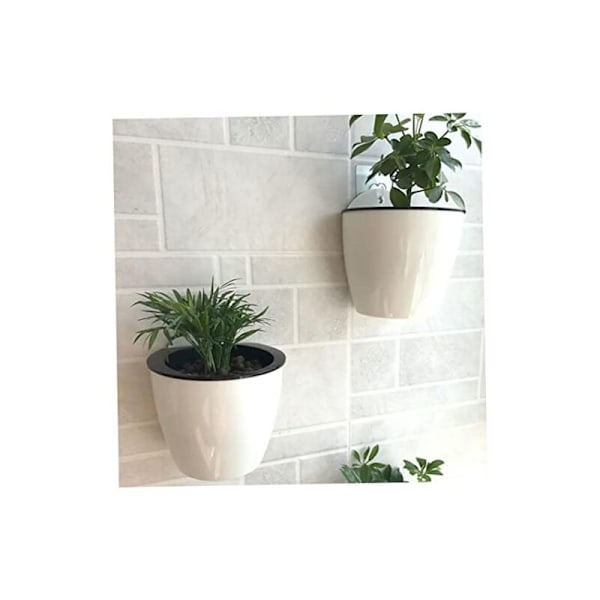 7 st 11x10,5 cm Självbevattnande väggkrukor för inomhusbruk, hängande blommor, upphängd väggträdgård för inredningstillbehör