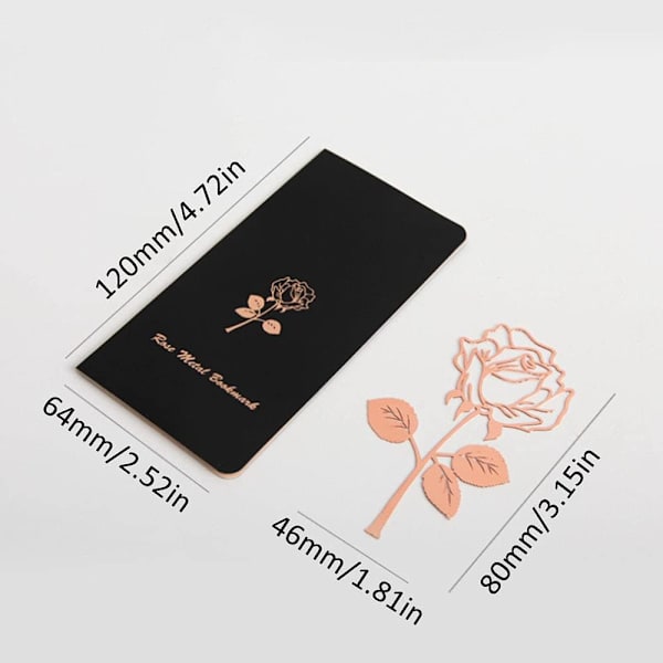 2 stk blomsterbokmerker, metallbokmerker, klassisk metallbokmerke, roseblomsterbokmerke, rustfritt stålbokmerke, metallbokmerke, vintage bokmerke