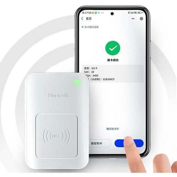 CCYKXADISPOSTURE LÄSNING-Skrivning NFC, kortläsare, krypterad åtkomstkontrollavkodare, kompatibel med Bluetooth ICID-telefonen