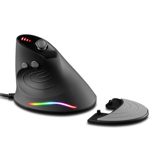 Silent Vertical Gaming Mouse - Ergonomisk mus for PC Gaming med