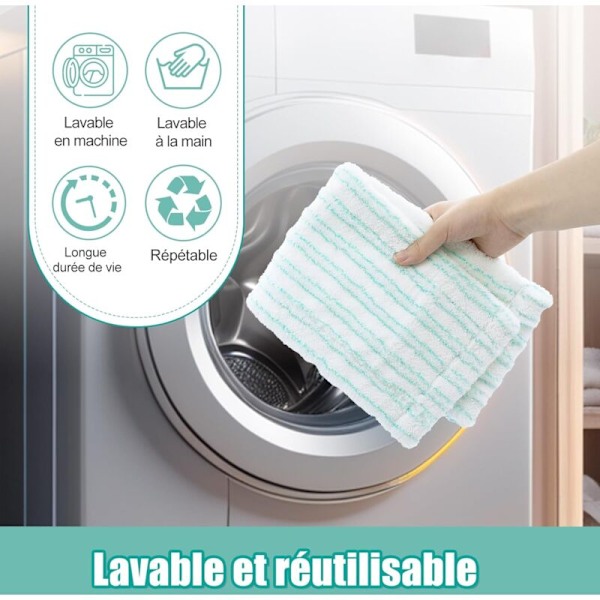 Vaihtomoppipäät, Mikrokuitumoppityynyt Profi XL Micro Duo 50 CM -luudille, Moppitäyttöpäät, Liina, 3 kpl