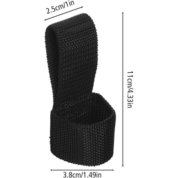3 stycken taktiska ficklampsfodral, öppen hölsterhållare, ficka av nylon för ficklampa för 60 mm militärpolisens säkerhetsbälte