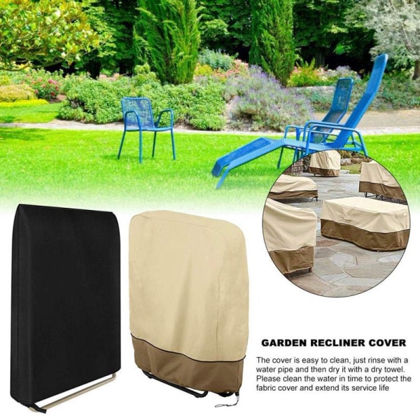 Støvbetræk til udendørs foldestole (farve matchende sort)